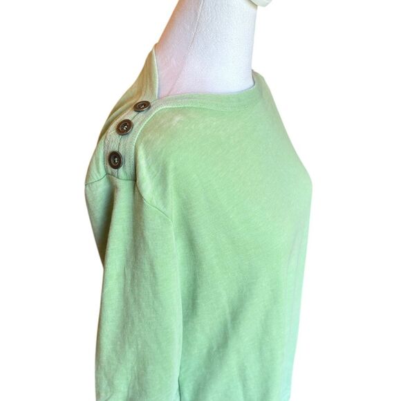 Jane and Delancey Boat Neck Top 3 Quarter Sleeve Lightweight Relaxed Women Small - Picture 4 of 10